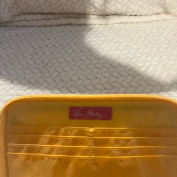 Floral Yellow and Pink Women's Clutch/Wristlet - Picture 7 of 8